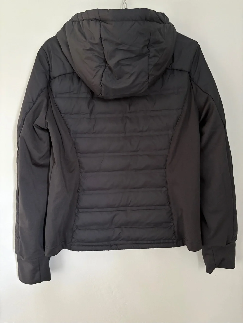 Avalanche Black Quilted Hooded Puffer Jacket